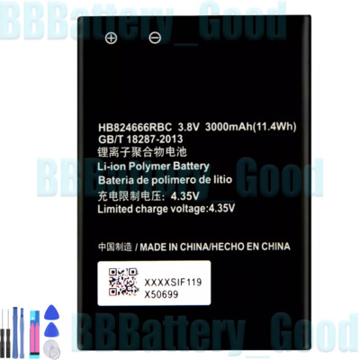 New 3000mAh HB824666RBC Internal Phone Battery For Huawei E5577 E5577Bs-937