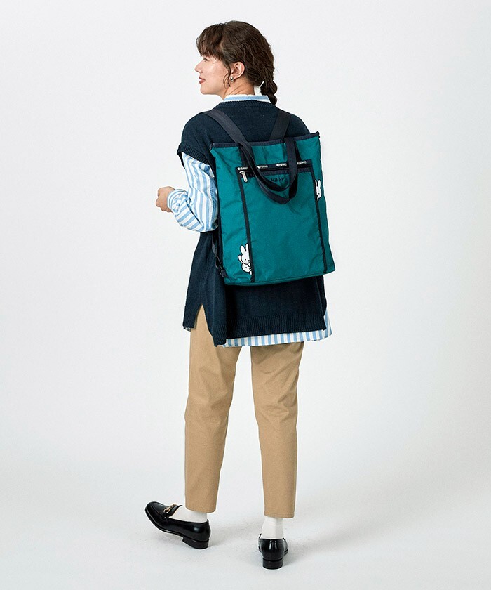 LeSportsac x Miffy Large Book Totet and Top Handle Backpack L256