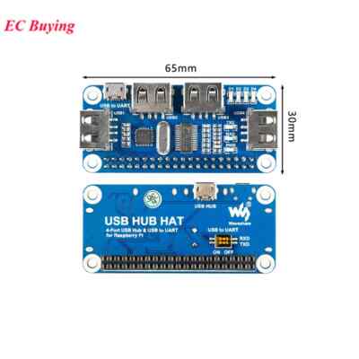 Raspberry Pi Zero/Zero W/Zero WH USB HUB HAT Board Module 4B/3B+/3A+/3B/2B/B+/A+