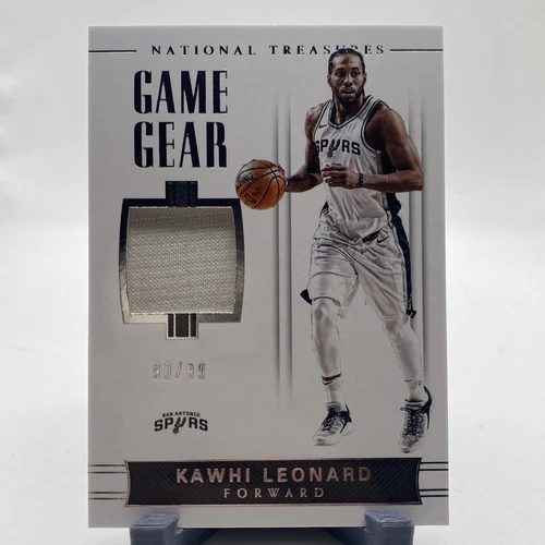 Kawhi Leonard 2017-18 Panini National Treasures Game Gear Game Worn Jersey /99