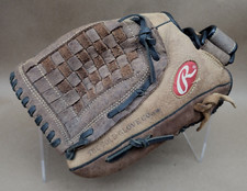 Rawlings Brown RBG36TBR 12.5 Inch Left Handed Baseball Glove W/ Black Laces LHT