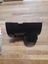 Osma RoundLine 112mm Gutter 0T007B Stopend Outlet Black (27)
