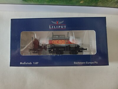 Wagon-citerne Liliput L235485 Avec Guérite, époque II, DRG, Gris, Neuf