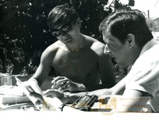 France Cinéma F A Burguet François Leterrier working on Proust altes Foto 1966 #3