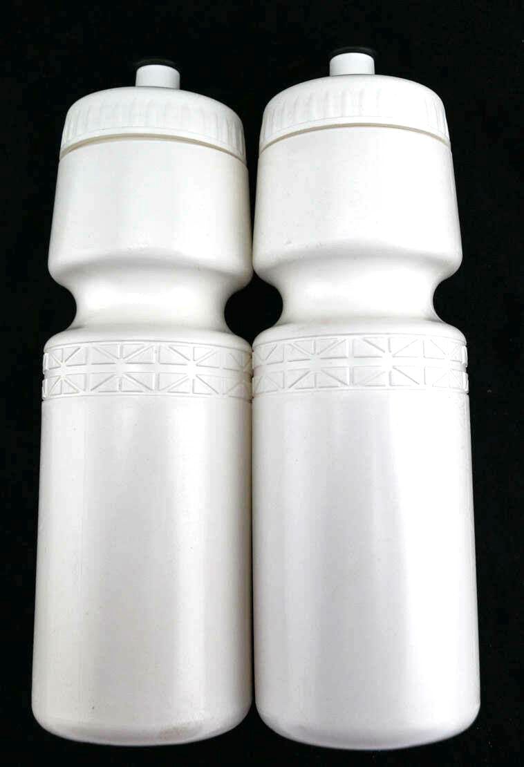 Water Bottles Screw Cap White New
