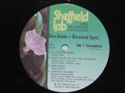 DAVE GRUSIN “SHEFFIELD LAB” シェフィールドラボ DAVE GRUSIN “SHEFFIELD LAB” シェフィールドラボ Dave Grusin