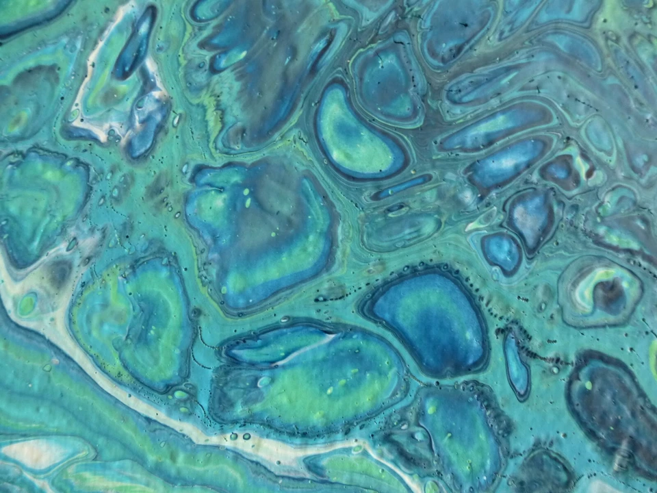 Gemälde Acryl original Abstrakt Malerei HANDGEMALT auf Leinwand 50 x 70 cm - Bild 3 von 4