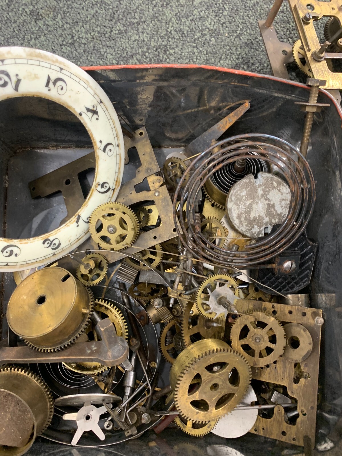 JOB LOT USED CLOCK WATCH PARTS GEARS COGS PARTS, STEAM PARTS