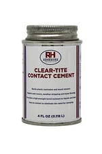 RH Adhesives Clear-Tite Contact Cement, 4 Oz..FREE SHIPPING!!!! BEST SELLER!!!!