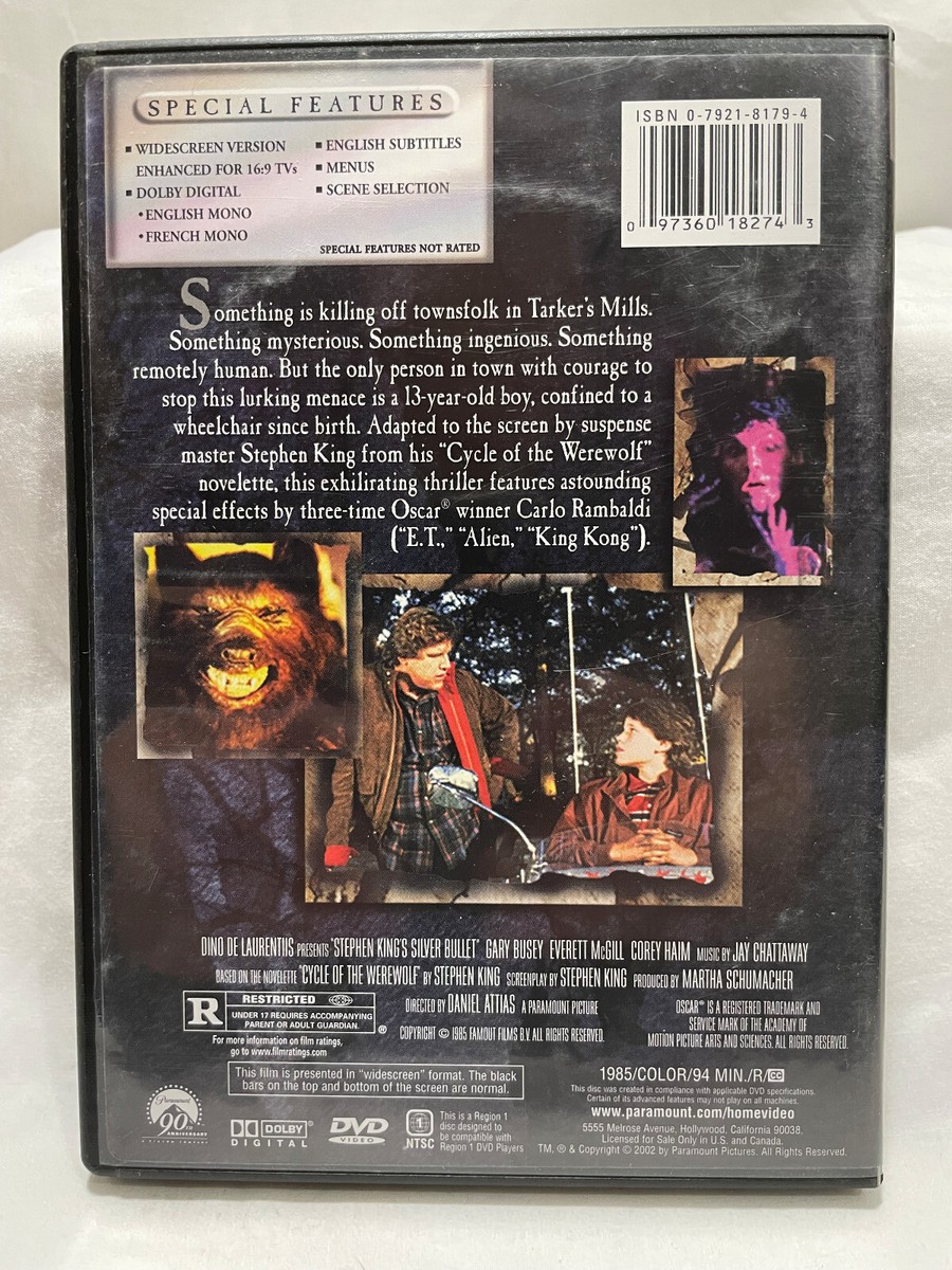 Stephen King's SILVER BULLET 1985 DVD - USED | eBay