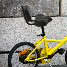 Bike Saddle Seat w/ Backrest Bicycle Extra Wide Comfort Leather Cushion Soft Pad