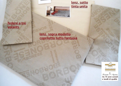 Trapunta Matrimoniale Borbonese Completo Lenzuola Copriletto