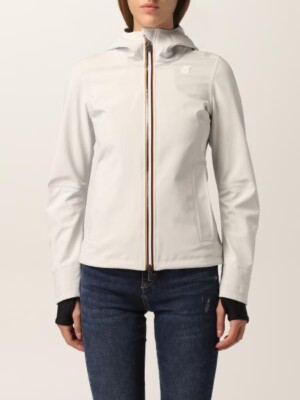 K-Way Women s Lil Bonded Micro Ripstop Jacket Pink Papyrus Sz 8 NWT