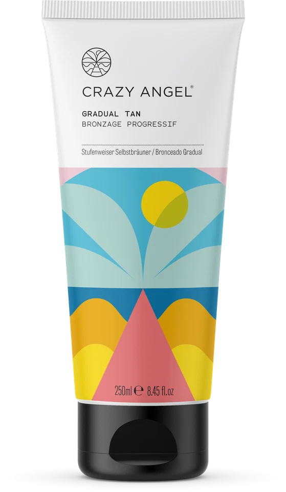 Crazy Angel GRADUAL TAN Lightweight, Moisturising, Vegan & Streak Free - 250ml