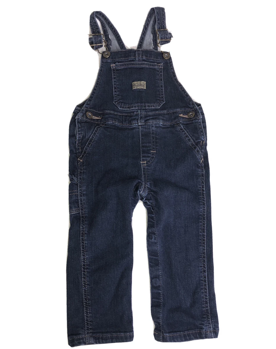 Wrangler Jeans Co Boys Classic Blue Denim Overalls 18 Months Girls Unisex