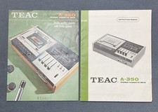 TEAC Stereo Cassette Deck 350 Sales Brochure  Instruction Manual Original 