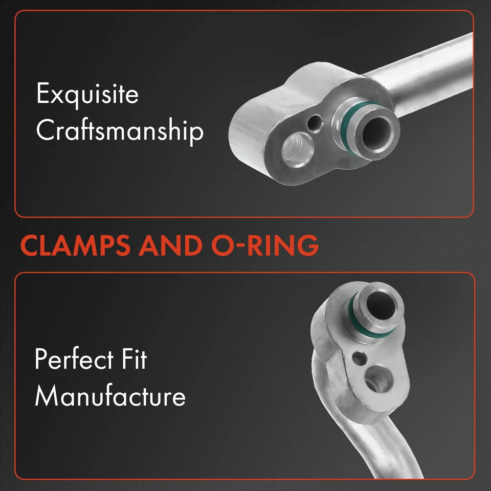 Línea de descarga de manguera de aire acondicionado para Volkswagen Jetta Beetle Passat diésel alta presión Foto 2 de 4