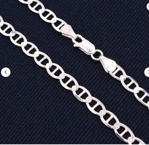 925 Sterling Silver Mens Heavy Anchor Mariner 24" Chain/Necklace 5.6 MM 32 grams - Picture 1 of 1