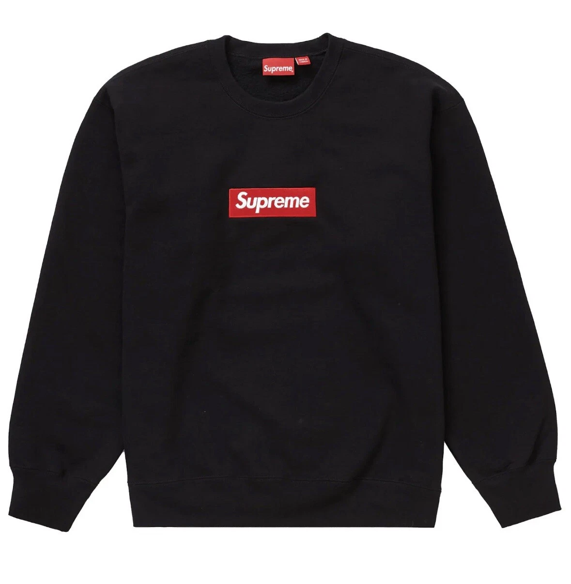 Logo Supreme Box col rond noir XL FW22