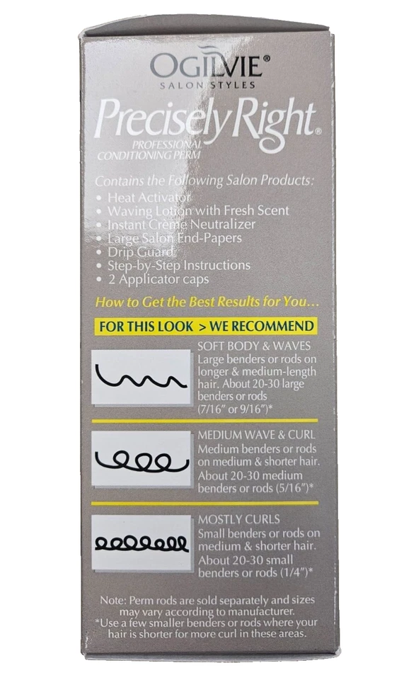 OGILVIE Precisely Right PERM for Normal or Hard To Wave Hair ( 2 kits ) blue - Image 2 of 4