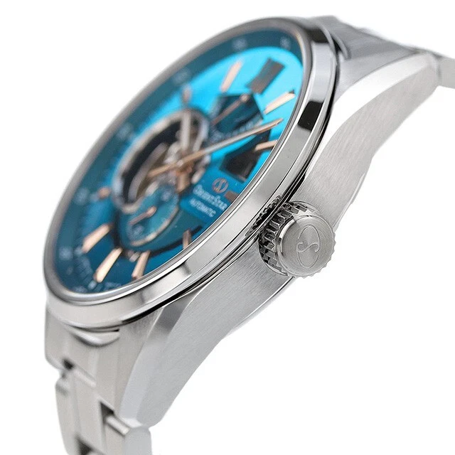 Orient Star Moving Blue Skeleton Automatic Watch Men's RK