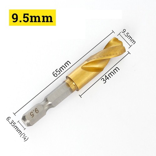 1.5-13mm Handhaben Bohrer Mit 1/4" Sechskantschaft Hss Spiralbohrer Bitaufnahme - Bild 32 von 40