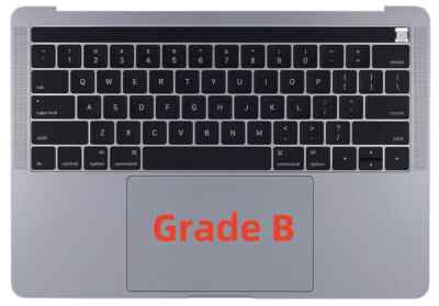 Apple Macbook Pro 13'' A1706 Space Gray Top Case Palmrest Assembly 661-07950