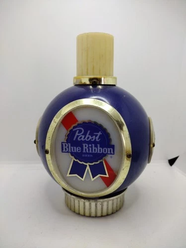 Vtg Pabst Blue Ribbon Beer Wall Mount Globe