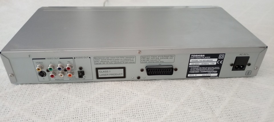 Toshiba SD 220E DVD Player With Remote And Scart Lead EBay UK toshiba-sd-220e-dvd-player-with-remote-and-scart-lead-ebay-uk