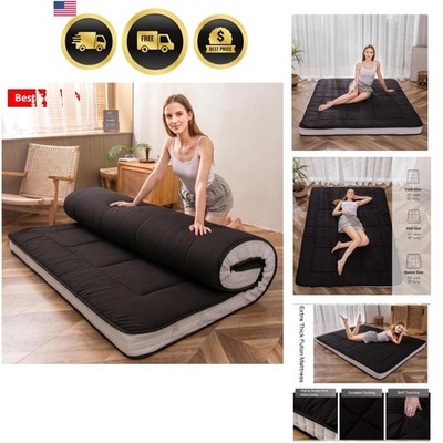 Futon Mattress, Padded Japanese Floor Mattress Quilted Mattress Topper, Extra...