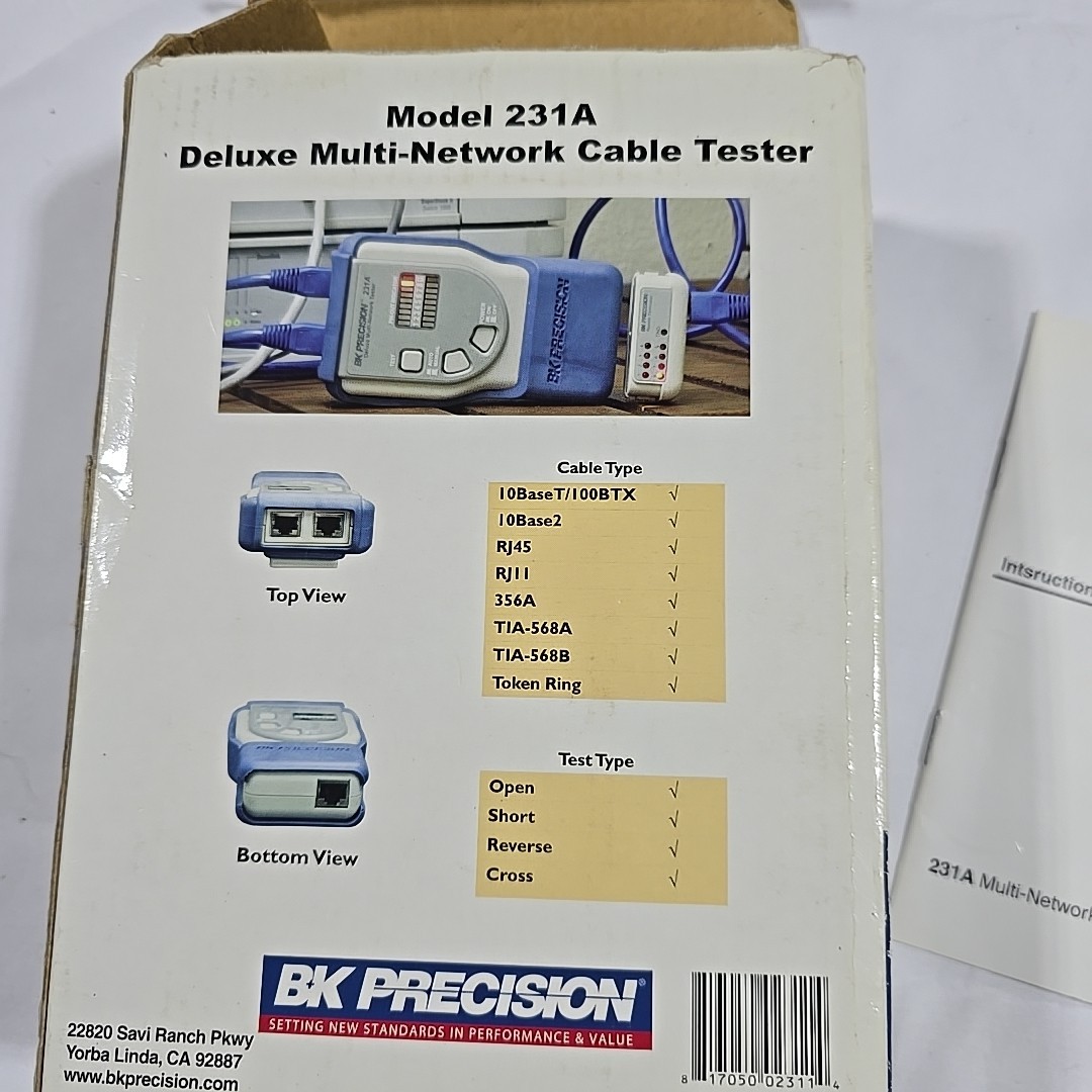 BK Precision Remote Multi Network Cable Analyzer Tester 240-A 240A w/ Box CAT - Thumbnail 5