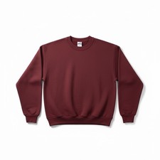 Vintage Jerzees Blank Crewneck Sweatshirt Mens Large Burgundy Made USA 90s