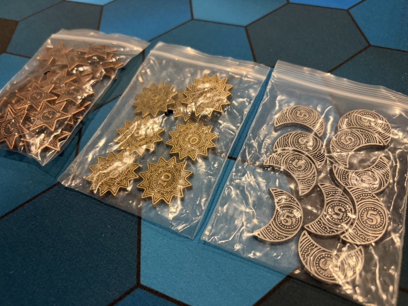 Mindclash Boardgame Septima - Metal Coins
