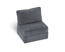 Lovesac Reversible Lunar Diamond Phur/Shale Velvet Seat Cover Set