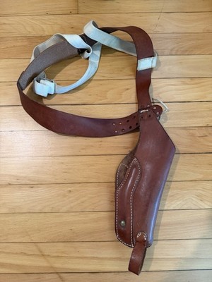 HUNTER MODEL 33-30 54L SHOULDER HOLSTER BROWN LEATHER VINTAGE VERY GOOD