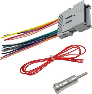 Car Radio Audio Receiver Wiring Harness Kit for Most Vehicles with Antenna Adapt
