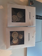 Authentic Chanel Spare Button Sets with Fabric Swatches - 2 Variations