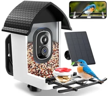 Bird Feeder with Camera - 2K HD Live View, AI Identification & Instant Alerts, W