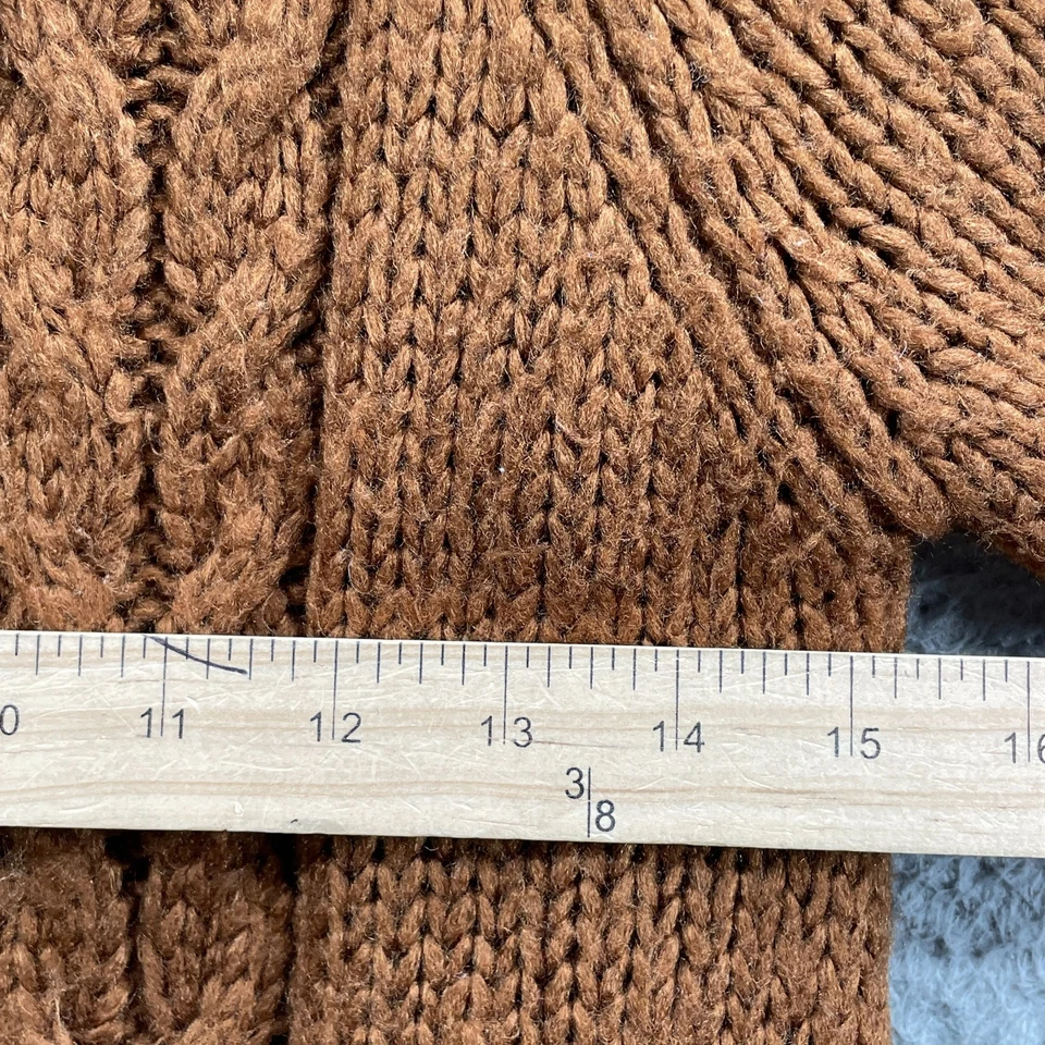 Vestido Suéter BCBG CableKnit Mujer XL Terroso Boho Grueso Y2k Academia Cabina Elegante Foto 4 de 4