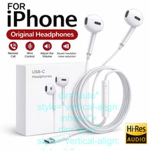 Original In-Ear Headphones USB-C Plug Wired Headset For iPhone 15 16 17 Pro Max