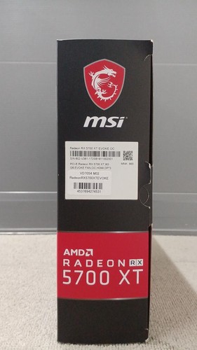 MSI Radeon RX 5700 XT Evoke OC Graphics Card Used 225W 8pin+6pin Power - Afbeelding 10 van 11