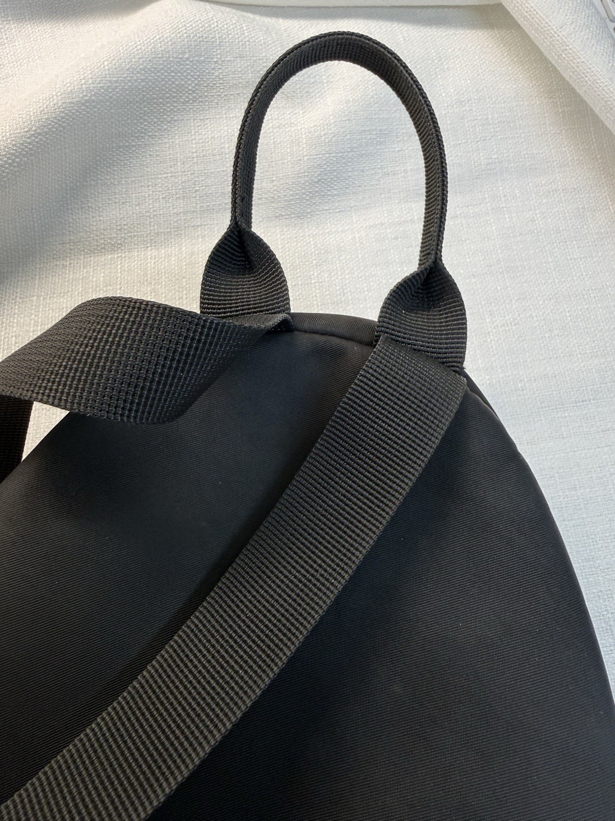 Black Mini Backpack Adjustable Straps Zip Pockets… - image 13