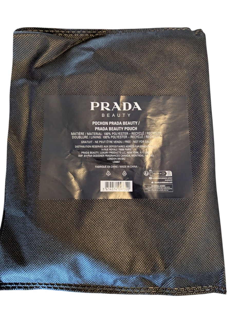 都会のエレガンス【PRADA】 ナイロン ビューティーケース Prada Beauty Light Green Pastel Pouch Travel Drawstring Bag