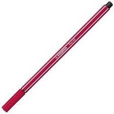 Premium Fibre-Tip Pen - STABILO Pen 68 - Dark Red
