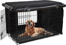 Dog Crate Cover 36 Inch Kennel for Medium Dog, Heavy Duty Oxford Fabric,with Dou