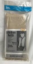 Vintage Tandy Leather Childs Suedette Indian Vest Kit Size XLarge NEW SEALED