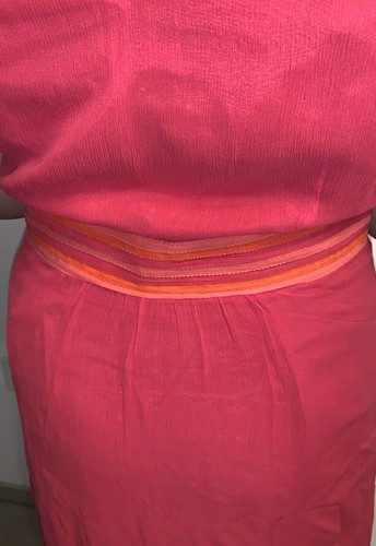 BODEN Kleid koralle 100 % Seide Shell Wickeloptik vorne Fit and Flare gefüttert UK 20 L - Bild 2 von 10