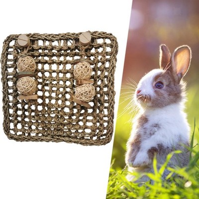 Hasen Grasmatte Stroh Heumatte Schlafen Schleifen Grasmatte für Kaninchen Webbeet