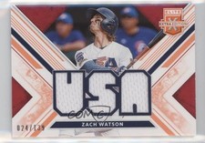 2019 Elite Extra Edition USA National Team Materials Orange /139 Zach Watson 5i1