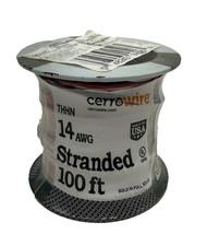 Cerrowire 100 FT 14 Gauge THHN Red Stranded Copper Wire 112-3473CR